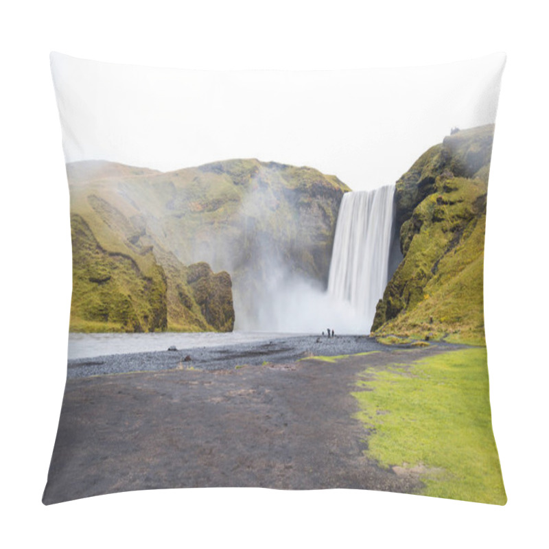 Personality  Skogafoss, Beautiful Waterfall In Iceland Pillow Covers