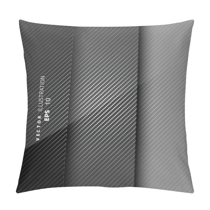 Personality  Metallic Background With Carbon Texture Pillow Covers