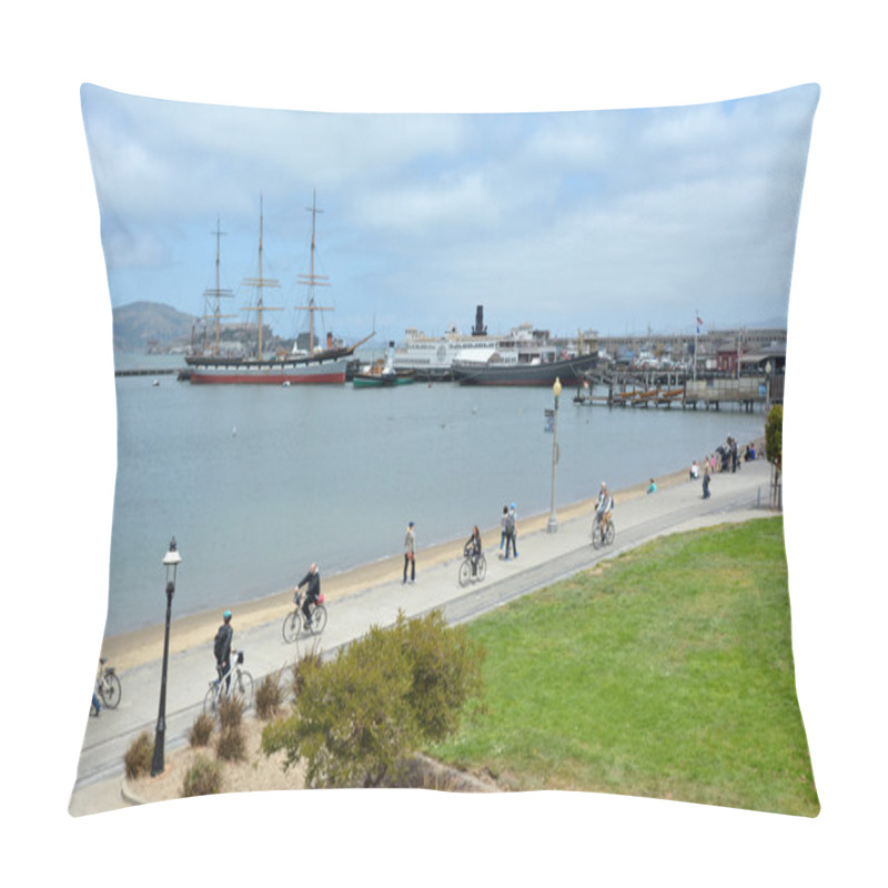 Personality  Hyde Street Pier In Fisherman's Wharf In San Francisco - CA Pillow Covers