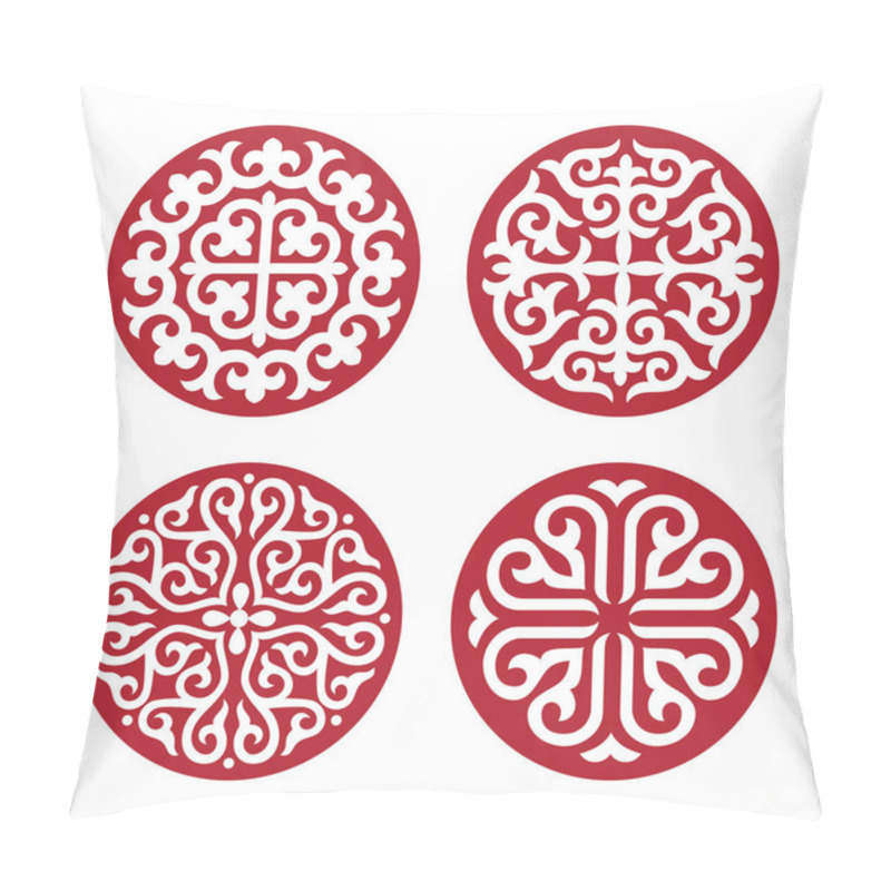 Personality  Traditional Ornament Of Asian Nomads Pillow Covers