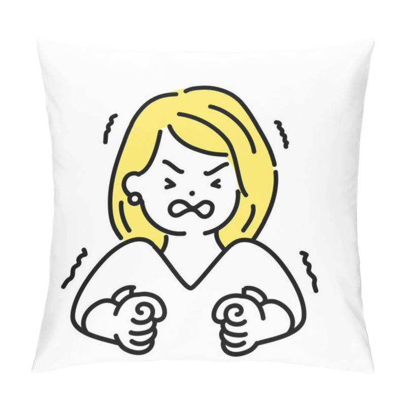 Personality  Illustration Series Of Cute People. Womens Pillow Covers