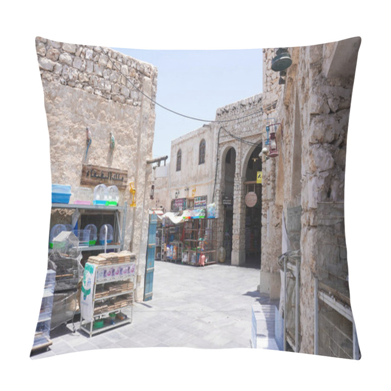 Personality  Market Place In Doha, Qatar Pillow Covers