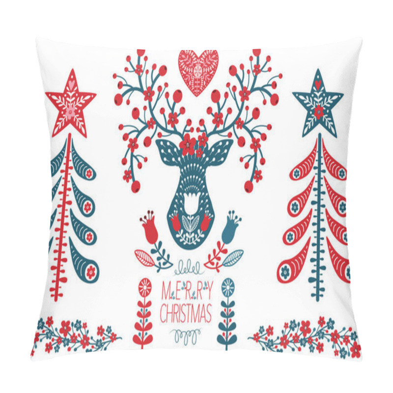 Personality  Scandinavian Christmas Design Elemetns Pillow Covers