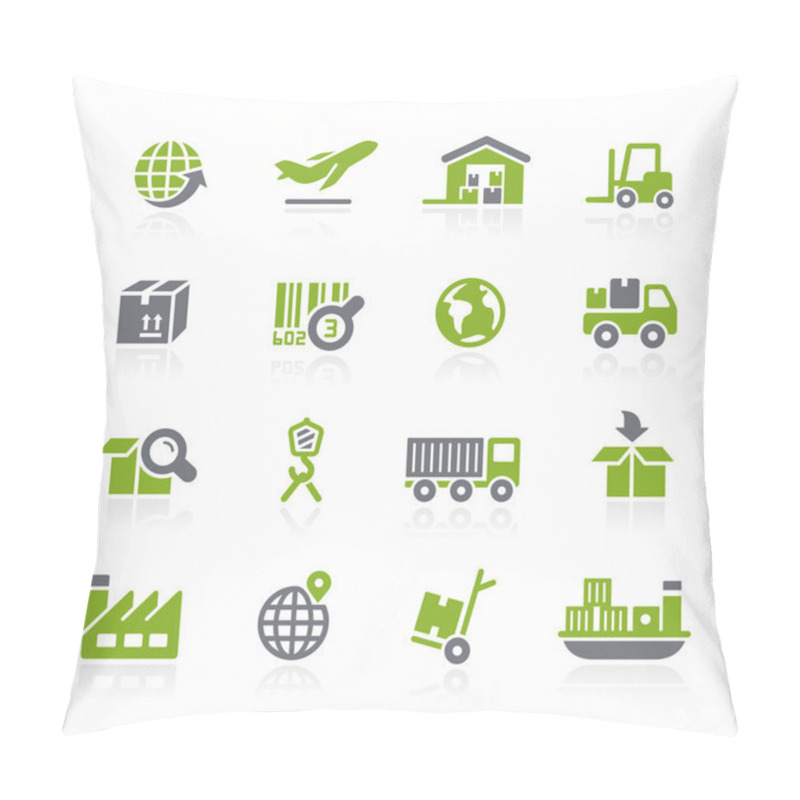 Personality  Industry And Logistics Icons -- Natura Series Pillow Covers