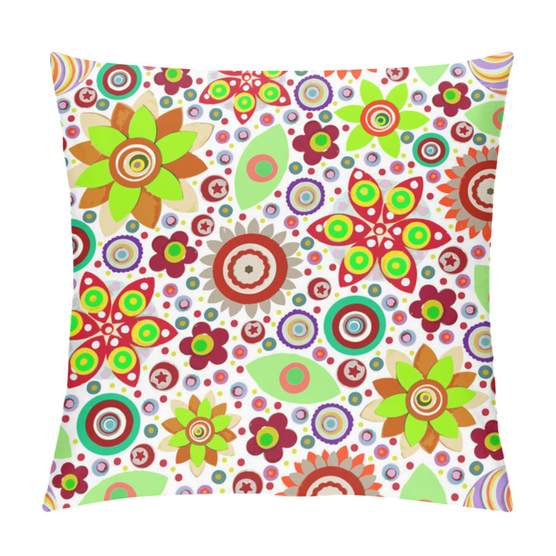 Personality  Abstract Seamless Flowers Pattern Pillow Covers