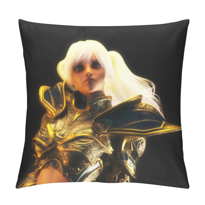 Personality  3D Illustration Of A Fantasy Woman Pillow Covers