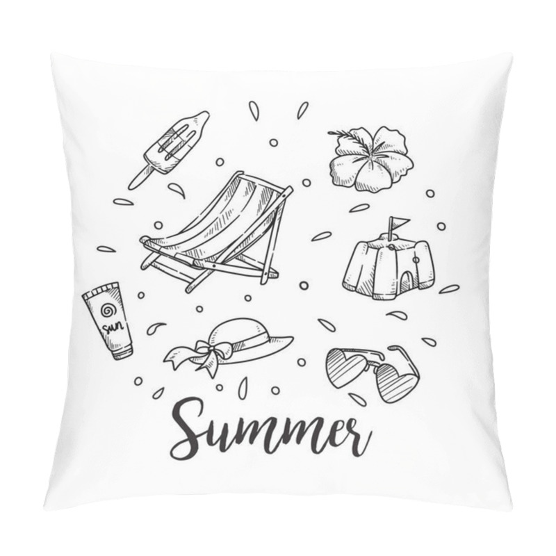 Personality  Summer Holiday Theme Background  Pillow Covers