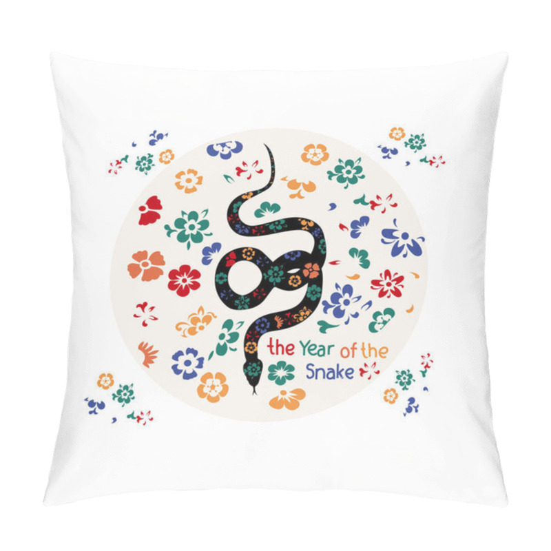 Personality  Year Of The Snake Vector Pillow Covers