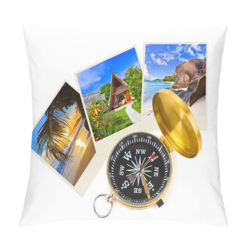 Personality  Summer Beach Shots And Compass Pillow Covers