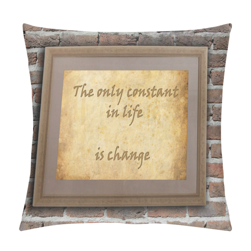 Personality  The Only Constant In Life Pillow Covers