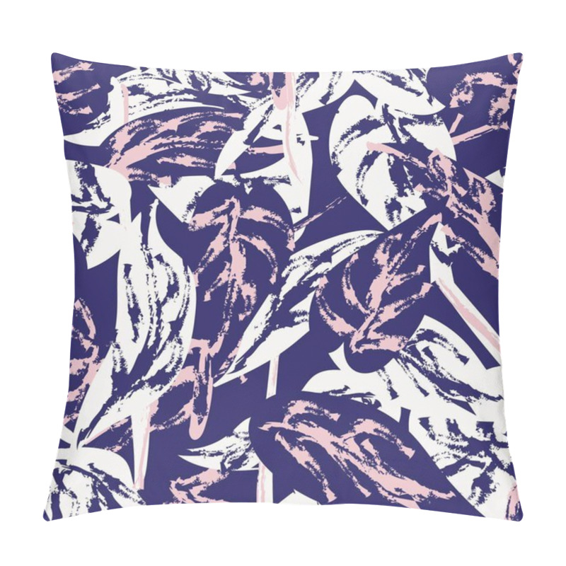 Personality  Pastels Tropical Leaf Seamless Pattern Design For Fashion Textiles, Graphics And Crafts Pillow Covers