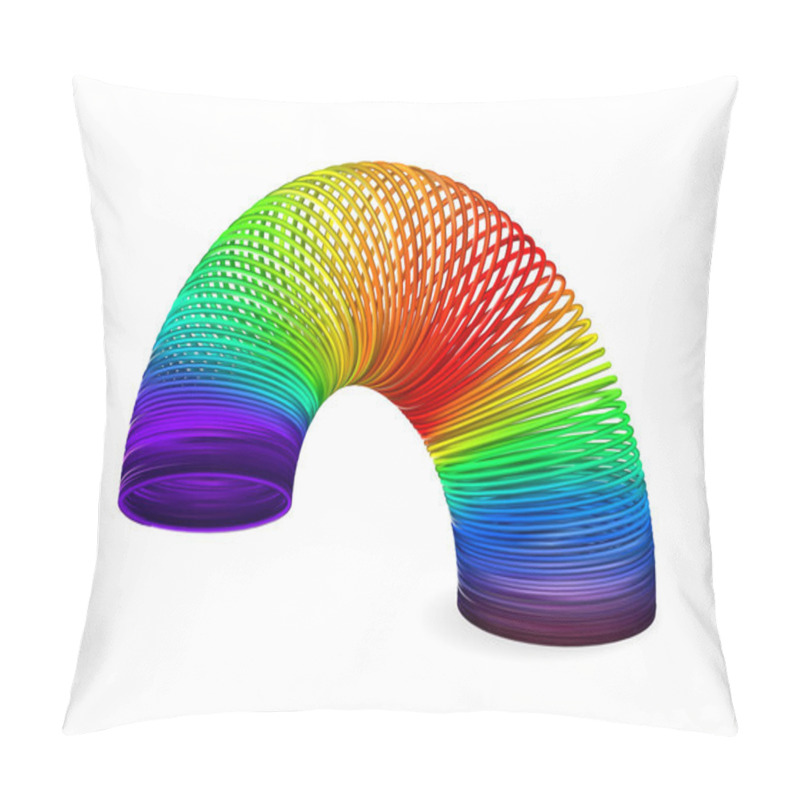 Personality  Rainbow Spiral Spring Pillow Covers