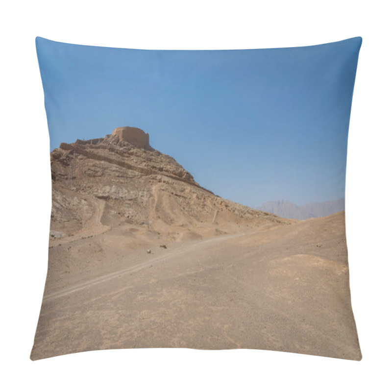 Personality  Tower Of Silence, Ancient Zoroastrian Mountain Religious Site In Yazd, Iran Pillow Covers