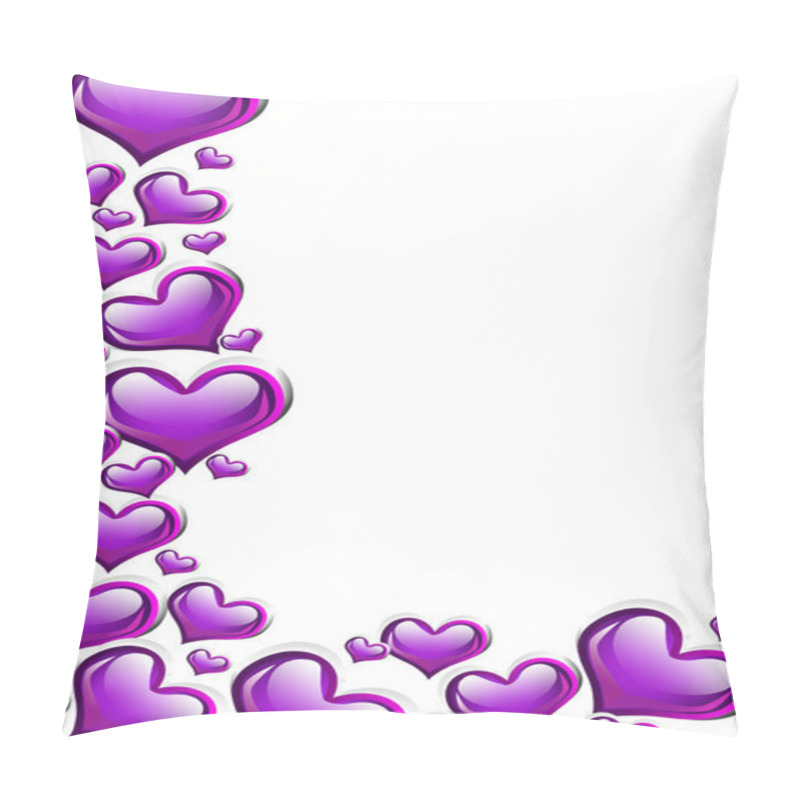 Personality  Purple Heart Background Pillow Covers