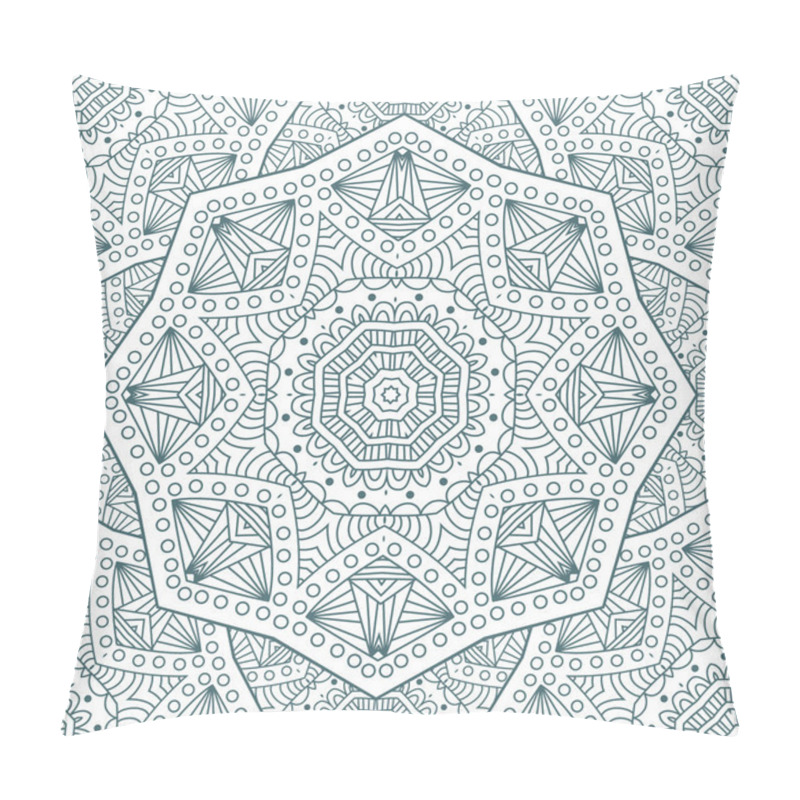 Personality  Seamless  Vector  Background With Mandala. Pillow Covers