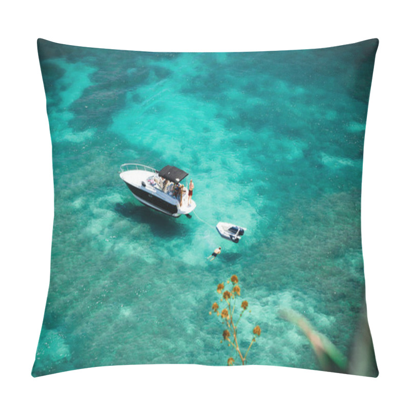 Personality  Snorkelling In Clear Ocean Pillow Covers