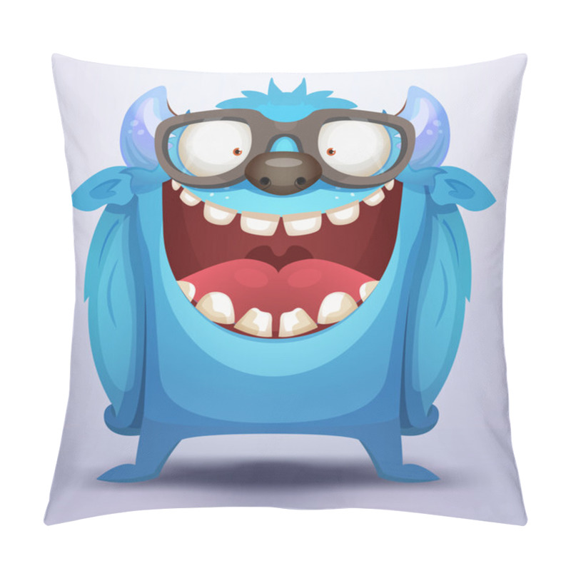 Personality  Blue Monster Pillow Covers