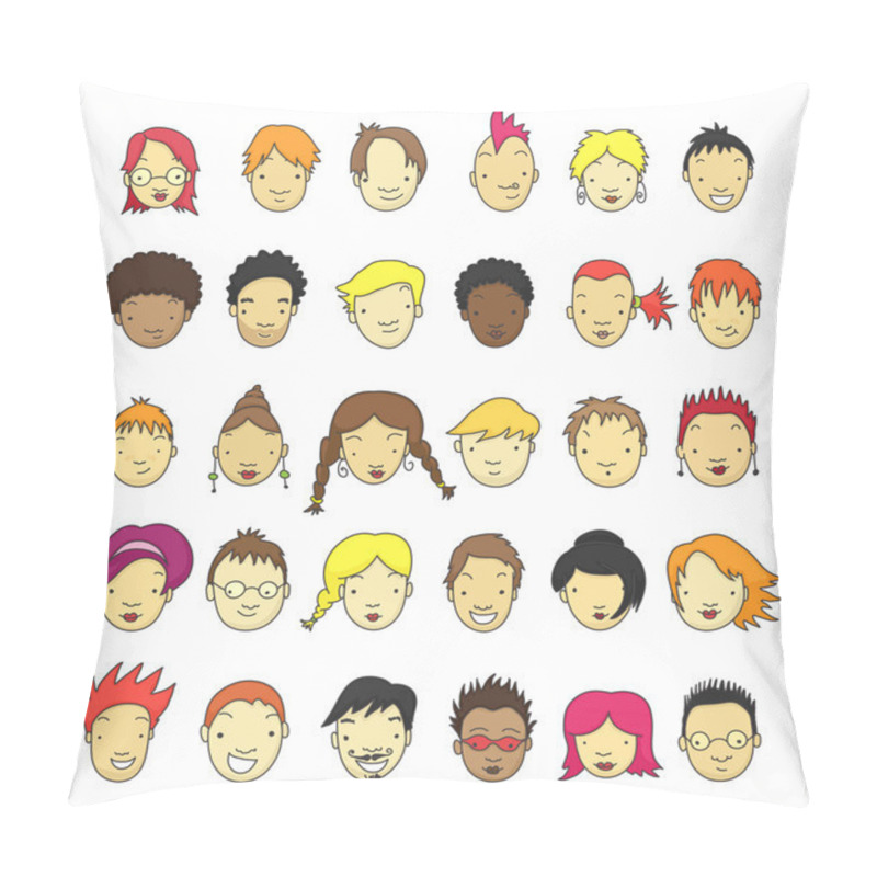 Personality  Cartoon Faces Pillow Covers