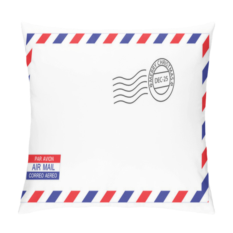 Personality  Christmas Airmail Envelope Pillow Covers