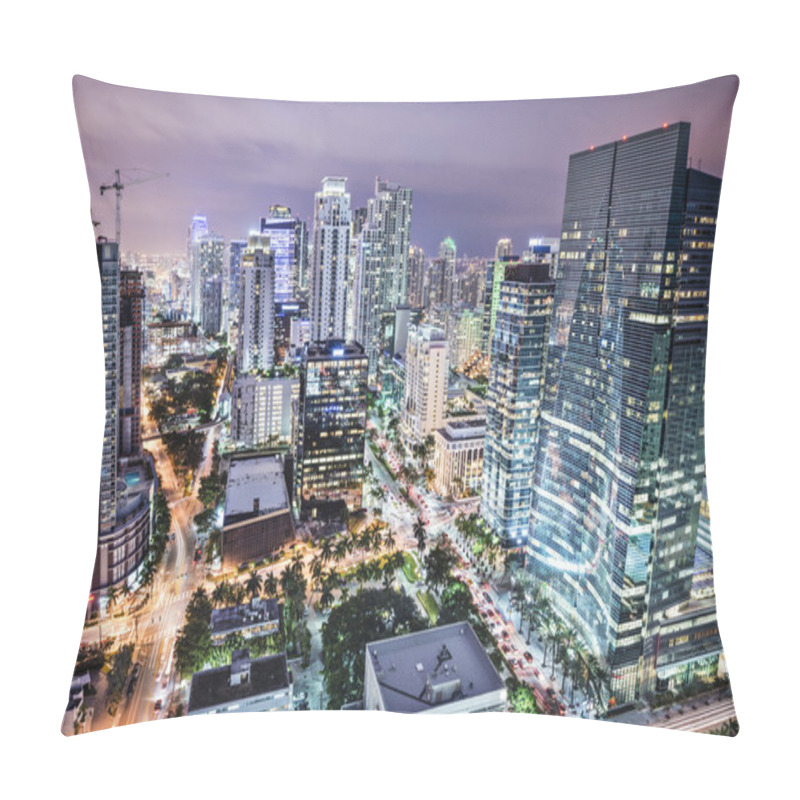 Personality  Miami Skyline Pillow Covers