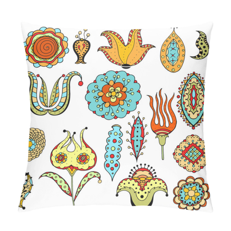 Personality  Doodle Flowers And Branches Pillow Covers