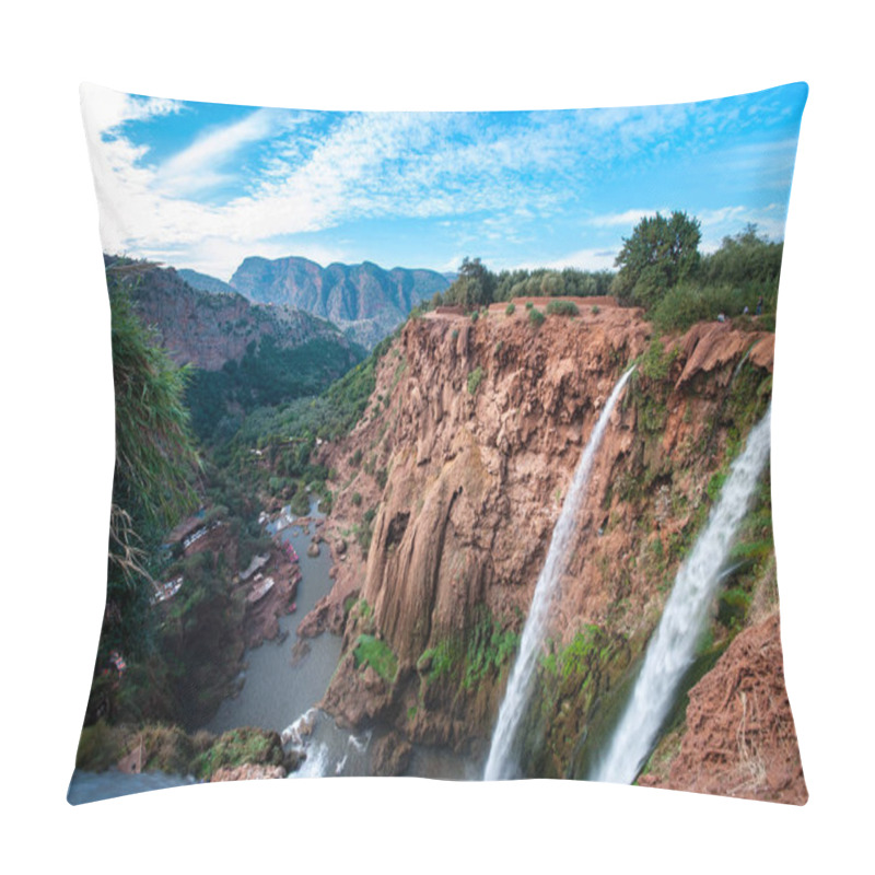 Personality  Ouzoud Falls Cascades D'Ouzoud In Atlas Mountains In Morocco Pillow Covers