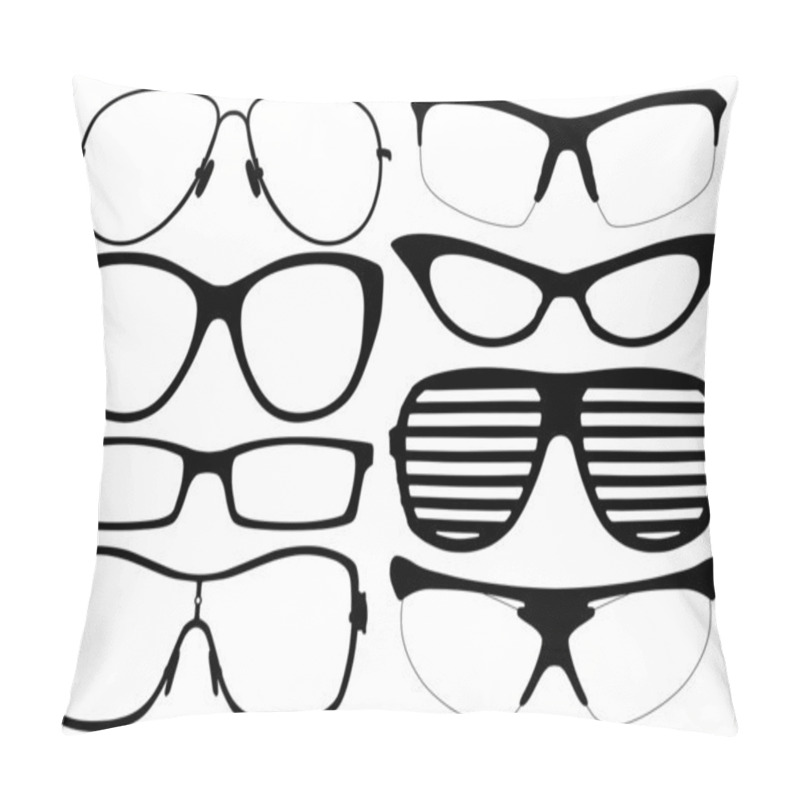 Personality  Glasses Silhouette Pillow Covers