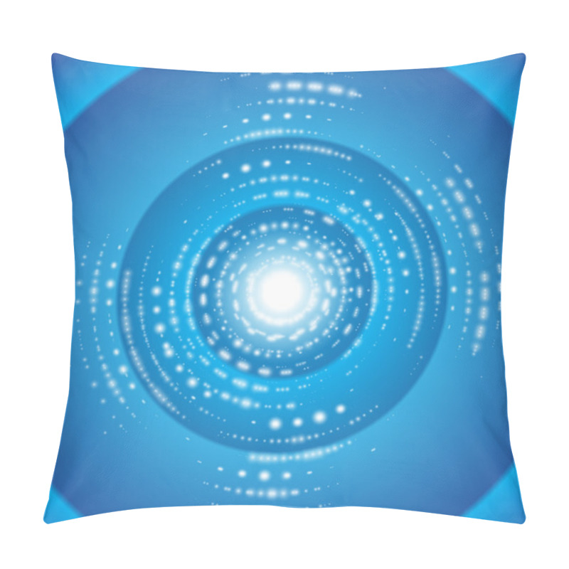 Personality  Rounded  Blue Equalizer Pillow Covers