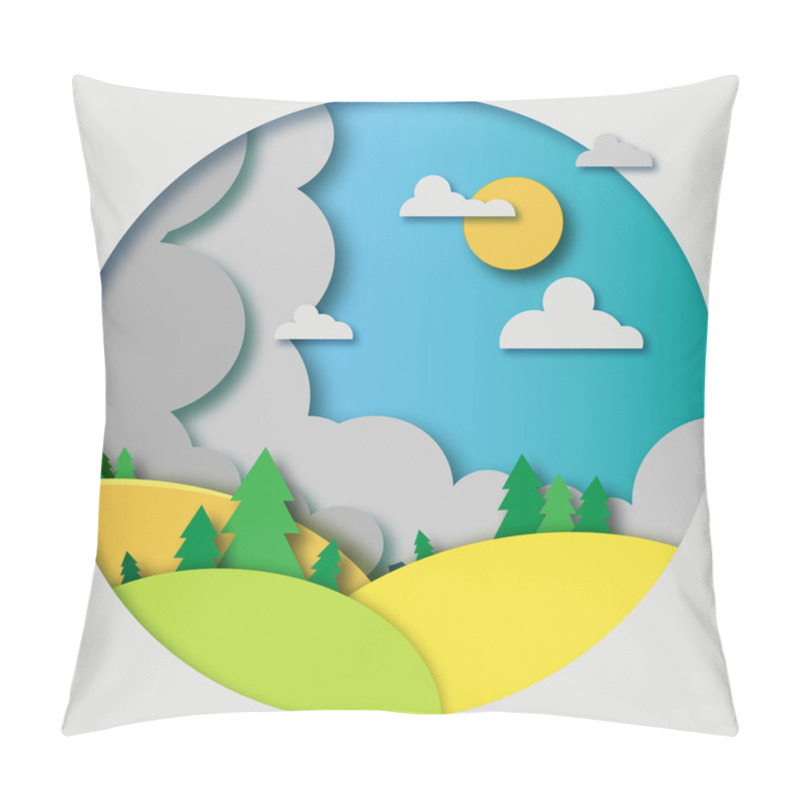 Personality  Autumn Composition Forest Meadows Pillow Covers