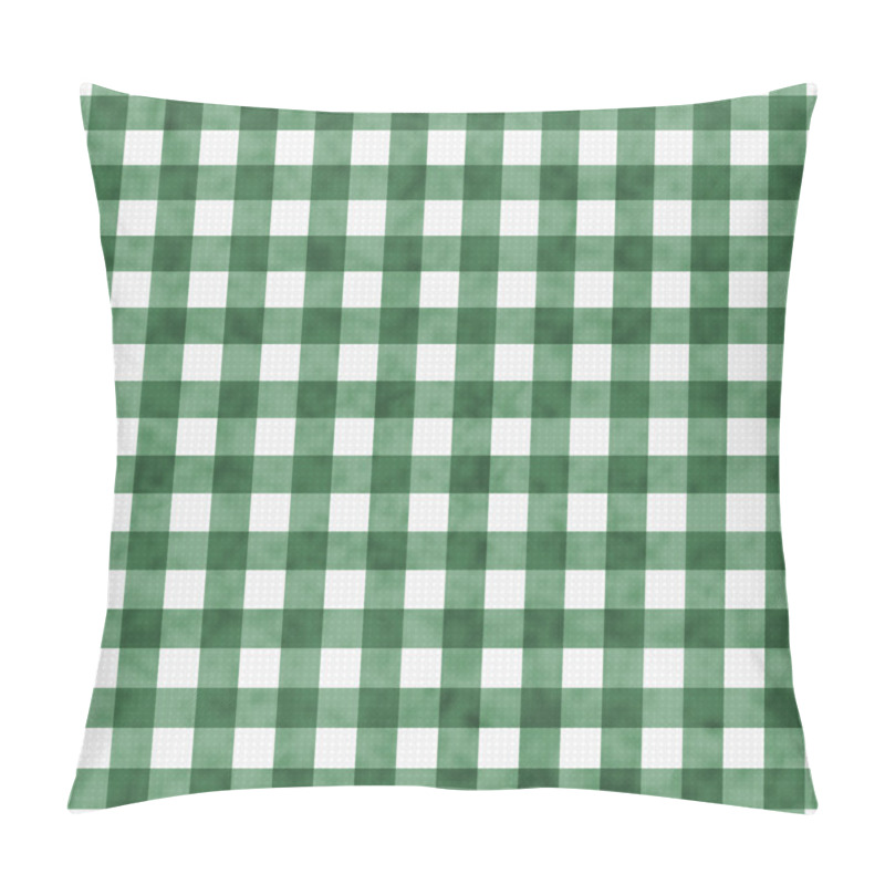 Personality  Green Gingham Pattern Repeat Background Pillow Covers