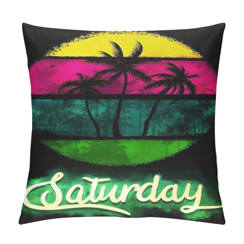 Personality  Summer Life, Art T Shirt Design, Season Style Pillow Covers