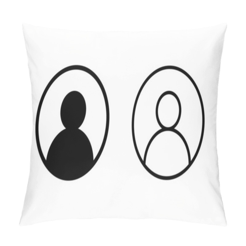 Personality  User Icon Vector. Person Sign And Symbol. People Icon.  Pillow Covers