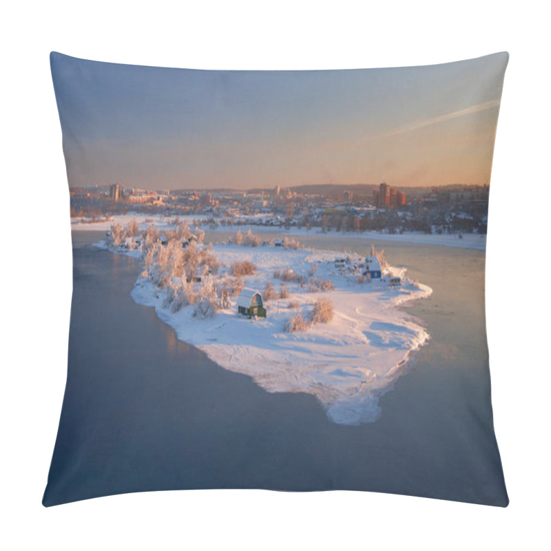 Personality  Sunny Island In The City Irkutsk Pillow Covers