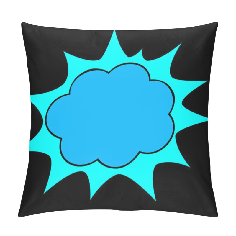 Personality  Red Explosion Sign Pillow Covers