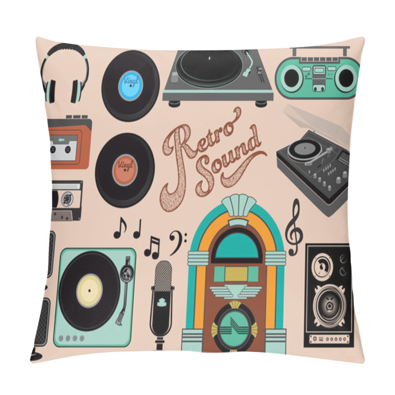 Personality  Retro Sound Pillow Covers