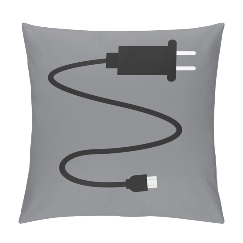 Personality  Mobile Charging Wire Vector  Pillow Covers