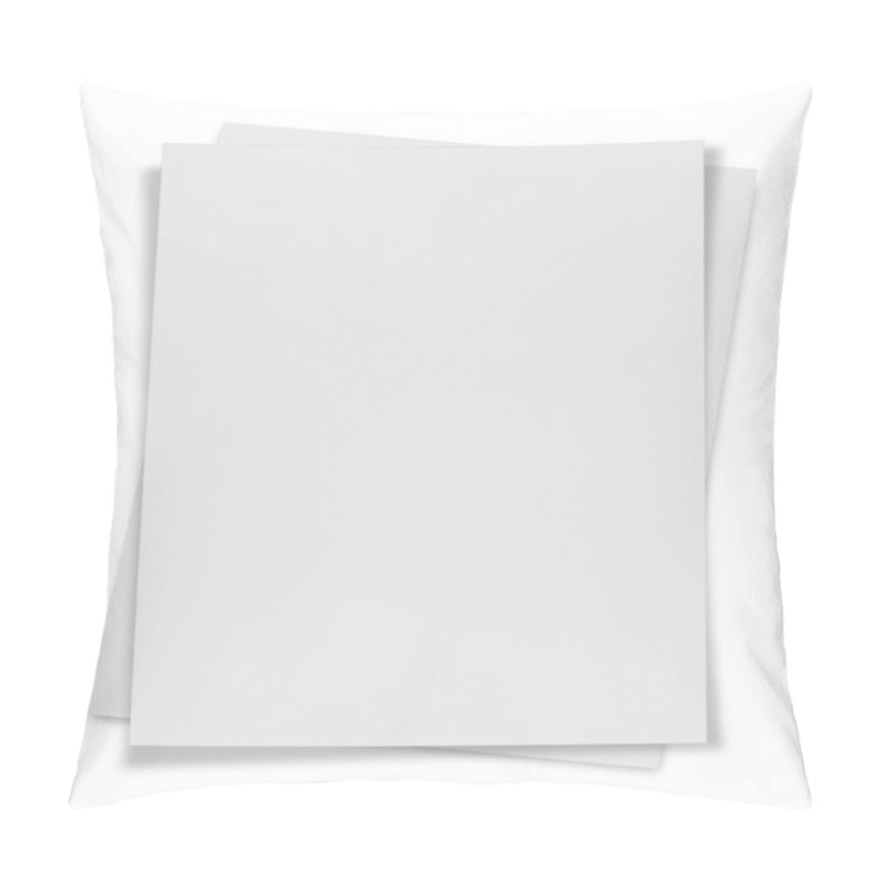 Personality  Close Up Of Stack Of Papers On White Background Pillow Covers