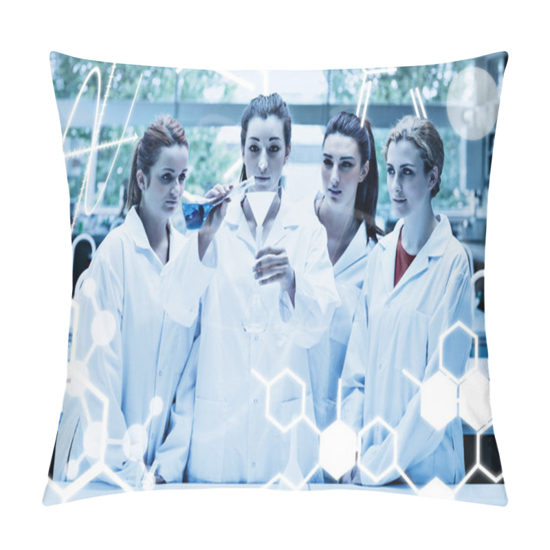 Personality  Students Pouring Liquid In Flask Pillow Covers