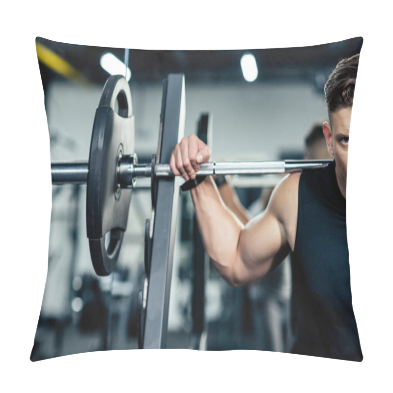 Personality  Sportsman Lifting Barbell  Pillow Covers