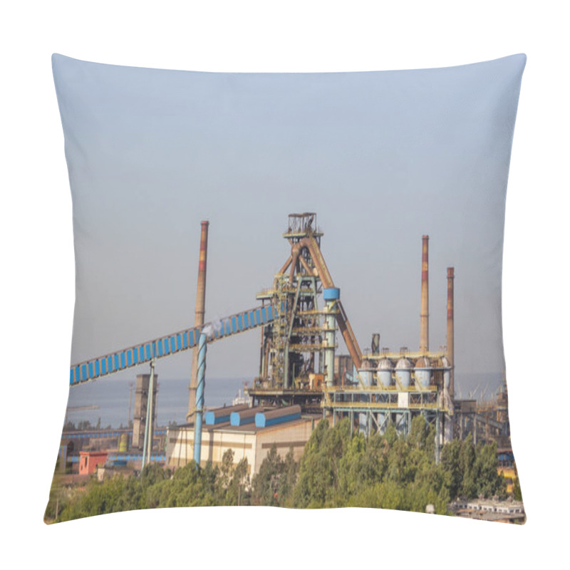 Personality  Iskenderun, Hatay / Turkey - October 08 2020: Iskenderun Demir Ve Celik (Isdemir) Iron And Steel Factory Pillow Covers