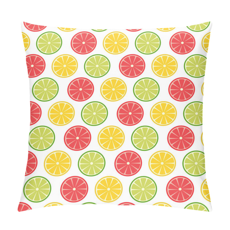 Personality  Seamless Pattern With Sliced Lemons Or Limes Pillow Covers