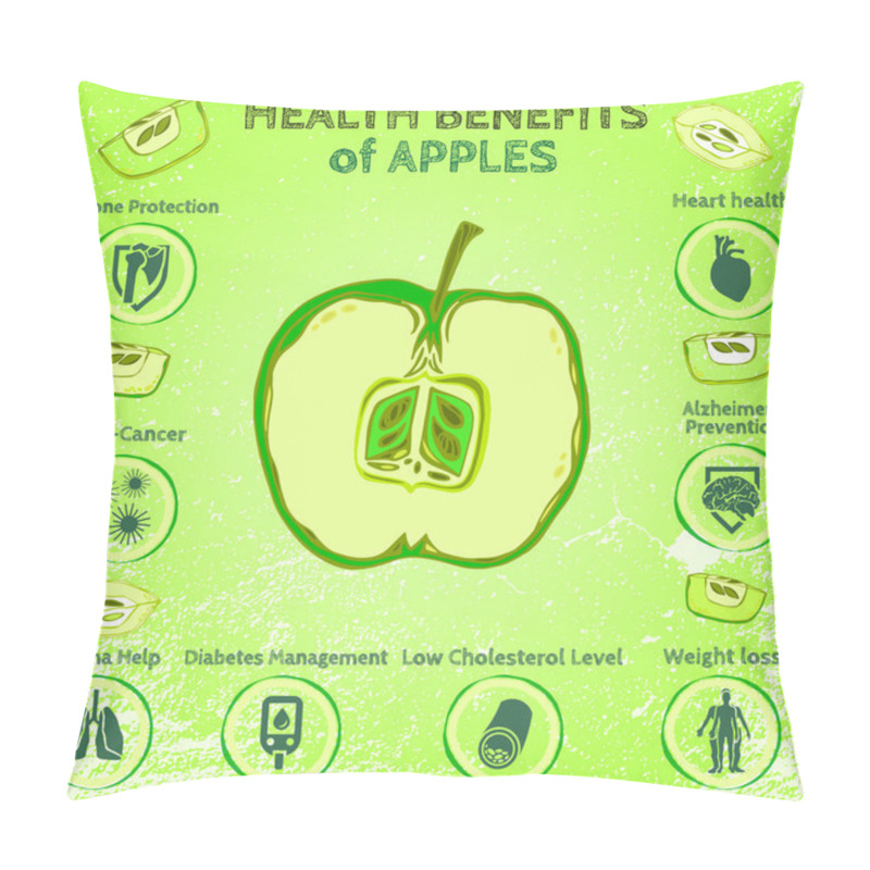 Personality  Apple Health Benefits Pillow Covers