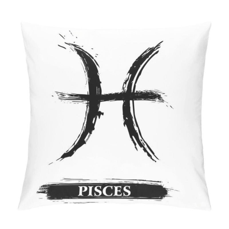 Personality  Pisces Symbol Pillow Covers