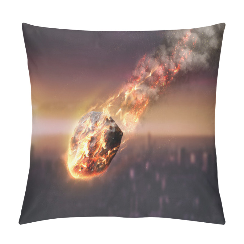 Personality  Meteor Glowing As It Enters The Earths Atmosphere Pillow Covers