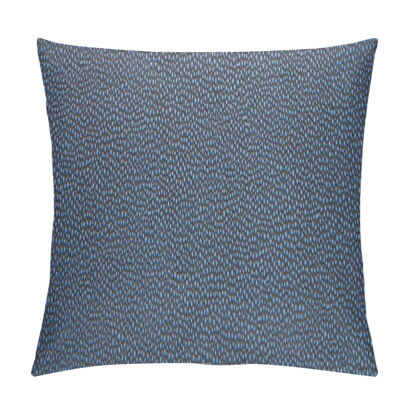 Personality  Top View Of Empty Dotted Blue Paper Texture, Panoramic Shot Pillow Covers