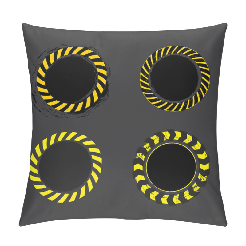 Personality  Danger Tape Banner Pillow Covers