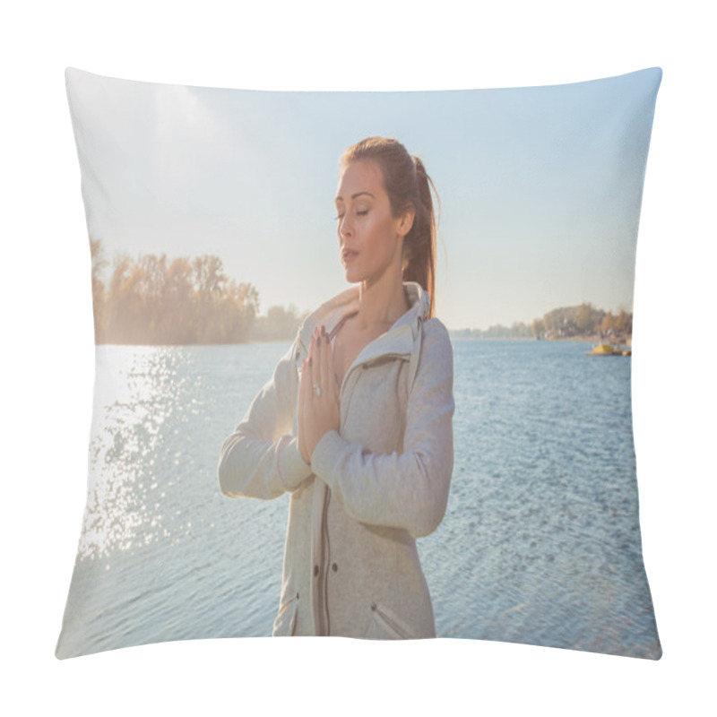 Personality  Inner Peace Woman Pillow Covers