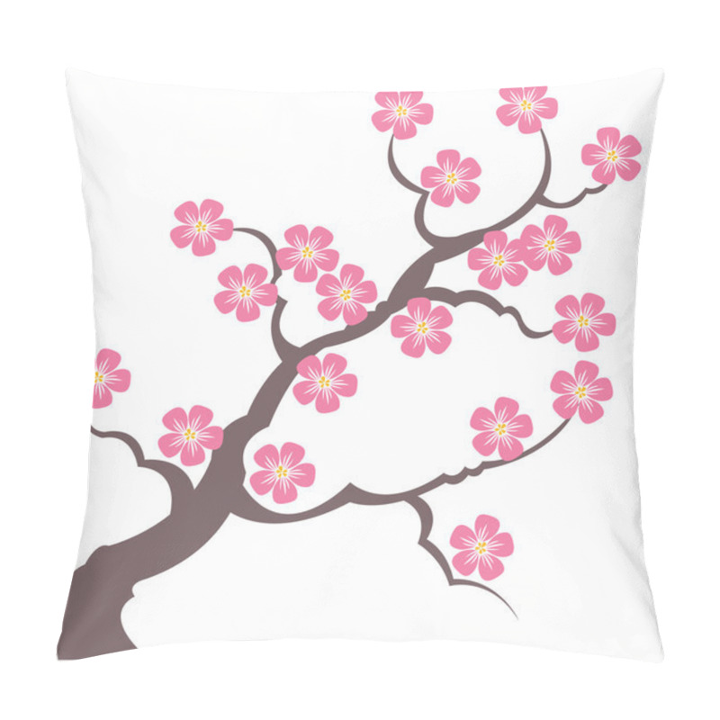 Personality  Silhouette Branches Of Sakura  Pillow Covers