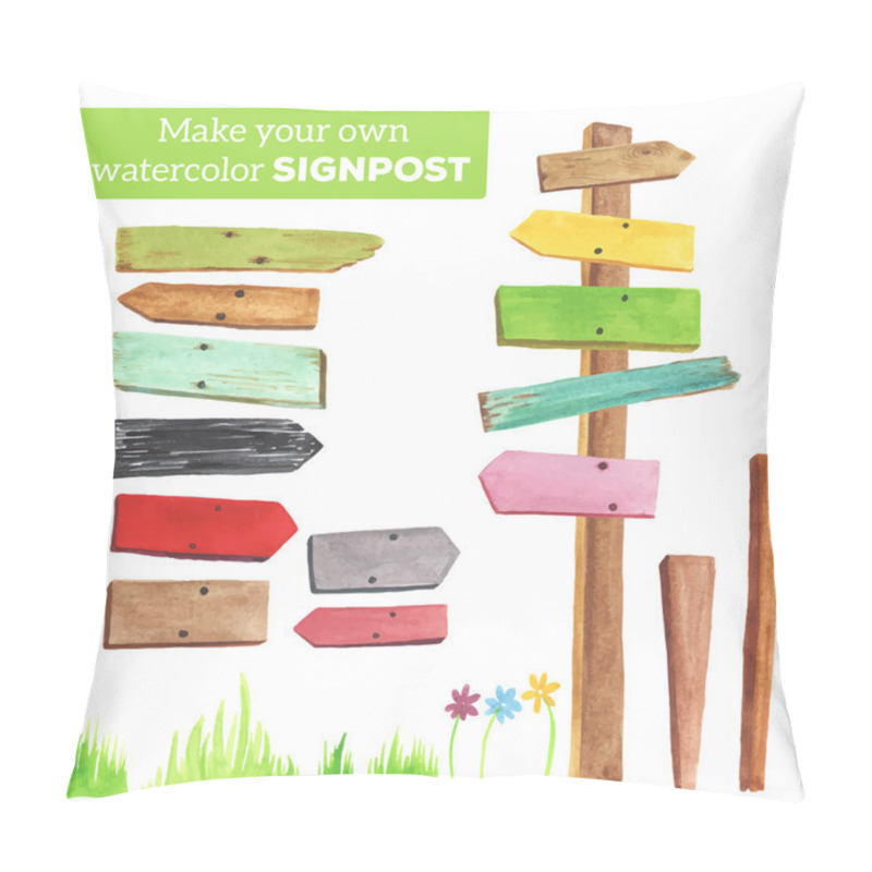 Personality  Signpost Set Pillow Covers