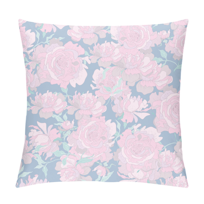 Personality  Tender Peony Seamless Pattern Pillow Covers